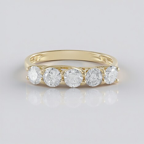Anello in oro con Diamante I2 (H) (de Melo Gold)