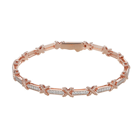 Brazalete en plata con Zircón (Adela Silber)