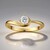 Anello in oro con Diamante SI1 (G) (Annette)