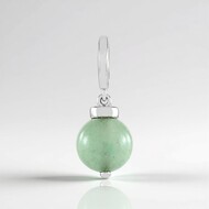 Colgante en plata con Aventurina verde (MONOSONO COLLECTION)