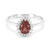 Malaya Garnet Silver Ring