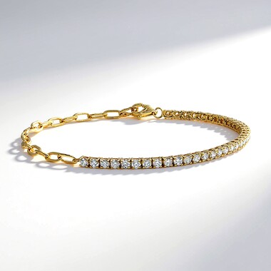 Bracciale in oro con Diamante SI1 (H) (CIRARI)