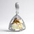 Ciondolo in argento con Magnesite