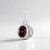 Ciondolo in argento con Zircone Lampone