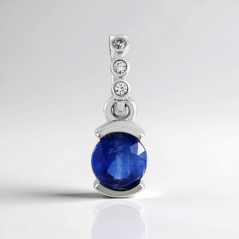 Ciondolo in argento con Cianite del Nepal