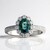 Anello in argento con Zaffiro Petrolio