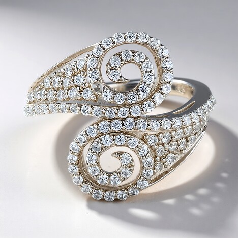 Bague en argent et Zircon