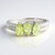 Anello placcato in platino con Tormalina Cuprian