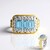 Anello in argento con Acquamarina (Gems en Vogue)