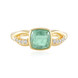 Russischer Smaragd-Silberring (Adela Silber)