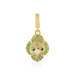 Colgante en plata con Berilo amarillo