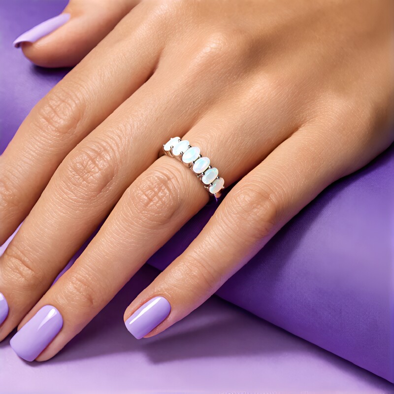 Welo-Opal-Silberring