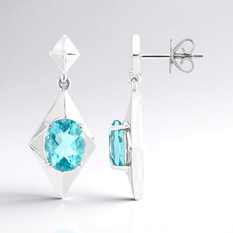 Orecchini in argento con Fluorite Braldu (Pallanova)
