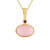 Collar en plata con Ópalo rosa (KM by Juwelo)