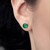 10K AAA Zambian Emerald Gold Earrings