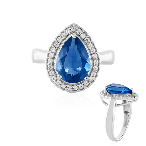 Anello in argento con Fluorite Cangiante