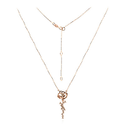 Collana in oro con Diamante Rose de France SI1 di Argyle (Annette)