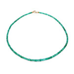 Collier en or et Emeraude de Zambie