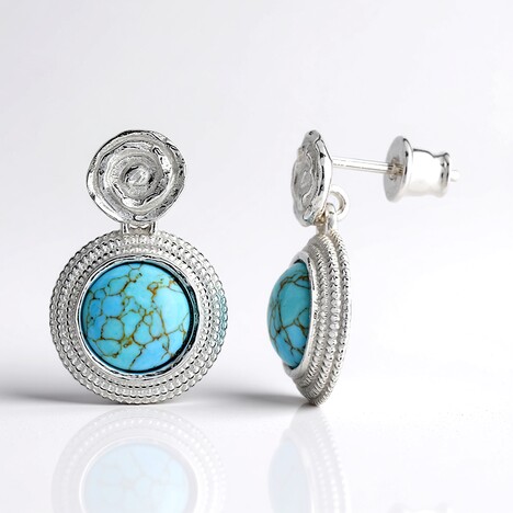 Orecchini in argento con Turchese (dagen)