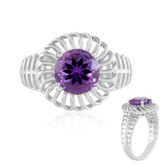 Lavendel-Amethyst-Silberring
