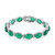Zilveren armband met Groene onyxen
