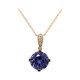 14K AAA Tanzanite Gold Necklace (CIRARI)
