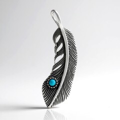 Ciondolo in argento con Turchese Kingman Mohave Blu (Jones Lee)