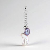 Pendentif en argent et Perle blanche de culture d'eau douce