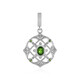 Pendentif en argent et Diopside de Russie
