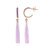 Lavender Chalcedony Silver Earrings (KM by Juwelo)