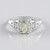 Anello in argento con Ametista Verde