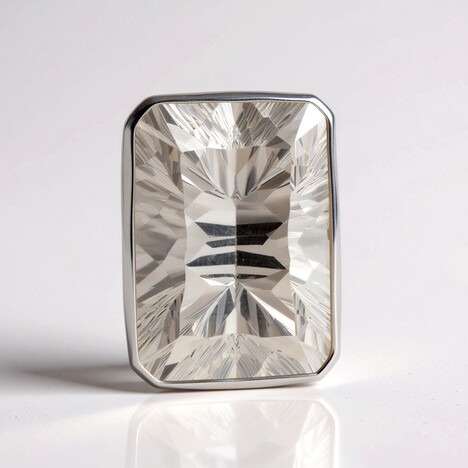 Pendentif en argent et Quartz blanc (MONOSONO COLLECTION)