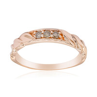 Anello in oro con Diamante Rose de France SI1 di Argyle