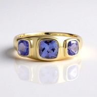 Anello in oro con Tanzanite (de Melo Gold)