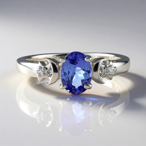Anello in argento con Tanzanite