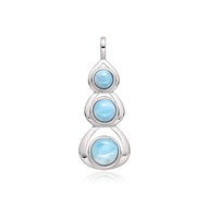 Larimar-Silberanhänger