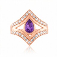 Sibirischer Amethyst-Silberring (de Melo Essence)