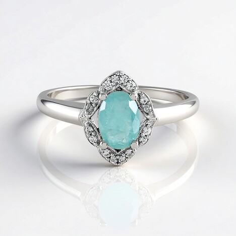 Anello in argento con Grandidierite