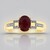 Anello in oro con Rubino della Birmania