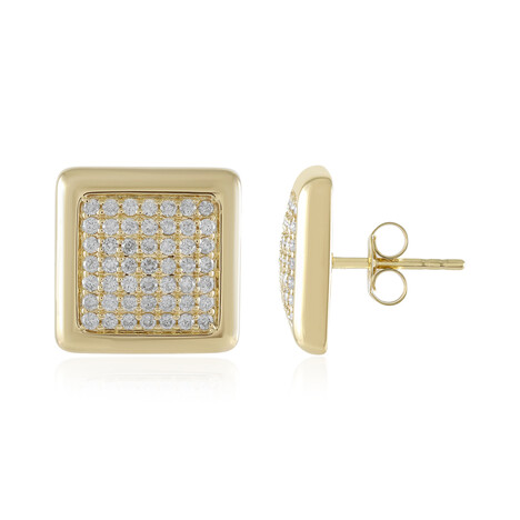 Pendientes en oro con Diamante I1 (H)  (de Melo Gold)