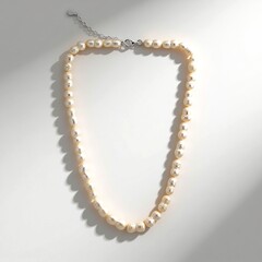 Collana in argento con Perla d'Acqua Dolce Bianca