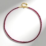 Collana in argento con Rubino