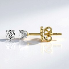 Orecchini in oro con Diamante SI1 (G)