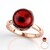 Bague en argent et Ambre rouge de Colombie (dagen)