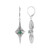 9K Zambian Emerald Gold Earrings (Ornaments by de Melo)