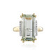 Green Amethyst Silver Ring