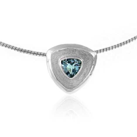 Collana in argento con Topazio Blu Cielo