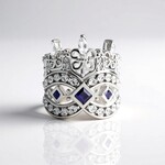 Bague en argent et Topaze blanche (Dallas Prince Designs)