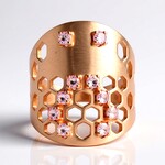Anello in argento con Tormalina Rosa Nigeriana