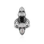 Howlite Silver Ring (Desert Chic)